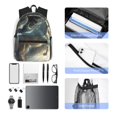 thumbnail image 6 of Gukieu Space White Horse Print Backpack, Waterproof Backpack with Adjustable Shoulder Straps, Suitable for Campus, Business, Travel, Unisex, 6 of 6