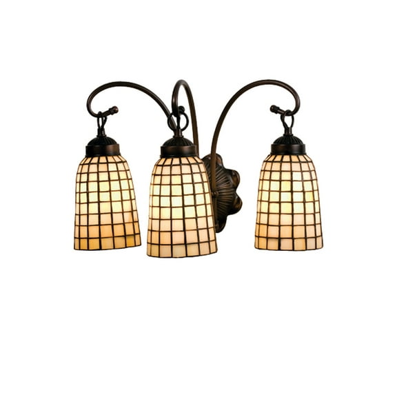 Meyda Tiffany - 18647 - Three Light Wall Sconce - Terra Bone - Antique-100pack