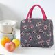 thumbnail image 4 of Bolsas de almuerzo reutilizables con aislamiento, bolsa de picnic con cremallera, contenedor de almuerzo, contenedores de comida para viajes de trabajo con bolsillo frontal para mujeres y niñas (fla, 4 of 5