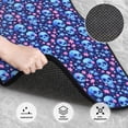 thumbnail image 3 of Fuzoiu Blue Skull Flower Print Carpet Floor Mats for Car,Car Foot Mat Set,Universal Fit 4 Piece Mat Pad Set,Fits Most Cars Trucks Vans Sedans SUV Auto Carpet Mat Se, 3 of 7