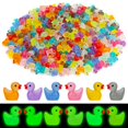 thumbnail image 1 of Mini patitos de resina JYXT, 250 piezas, brillan en la oscuridad, 1 of 7