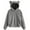 Gray, variant on SwiftWear Fall Winter Womens Fluffy Cute Bear Ear Hoodies Casual Plush Hooded Sweatshirts Fuzzy Warm Sweater Pullover Top 3XL
