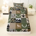 thumbnail image 3 of Erosebridal Mallard Duck Twin Sheet Sets,Jungle Animals Deer Bedding For Boys Kids 3pcs, 3 of 6