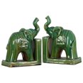 thumbnail image 1 of Urban Trends Collection: Ceramic Elephant Bookend Gloss Finish, 1 of 2