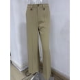 thumbnail image 5 of SCHUHLAND Women's High Waisted Dress Pants - Elegant Solid Ankle Trousers, Professional Straight Leg Business Casual Slacks with Button Detail, 5 of 10