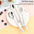 thumbnail image 2 of ACDANC 12 Pcs Toddler Forks and Spoons,Kids Stainless Steel Utensil Set,Toddler Safe Forks and Spoons with Cute Bear Design, 2 of 5