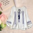 thumbnail image 1 of Blusa bordada para mujer, ropa elegante, jersey, blusa bohemia elegante e informal, 1 of 10
