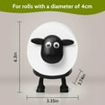 thumbnail image 7 of Sheep toilet paper holder, toilet paper roll storage rack, funny toilet paper holder, cute toilet paper holder, suitable for bathroom shelves, tables, counters and floors Little Squirrel, 7 of 7