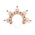 thumbnail image 1 of wonima11 Sunburst Spiked Halo Crown, Zip Tie Hairband, Handmade Sun Goddess Headband, Butterfly Queen Headband, Wedding Renaissance Crown, Birthday Party Photo Shoot Cosplay, 1 of 1