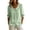 *Mint Green, variant on Women's Peter Pan Collar Top,Button Down 3/4 Puff Sleeve Shirt for Women,Ladies Lightweight Office Workwear Blouse,White,S-2XL