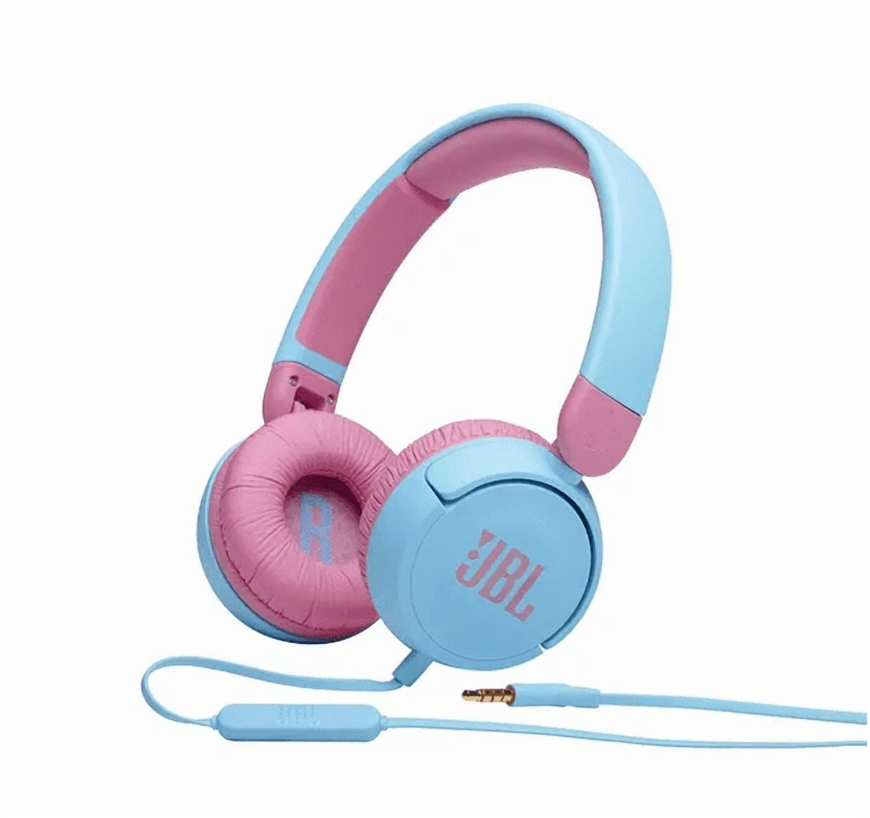 Safe Volume On-Ear Headphones with Mic Blue