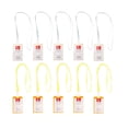 thumbnail image 2 of Portatarjetas de identificación de acrílico de calidad Bolsas verticales Cordón de PVC transparente Insignia de trabajo con cordones de correa para el Blanco amarillo Soledad Titulares de tarjetas de acrílico para tarjetas, 2 of 10