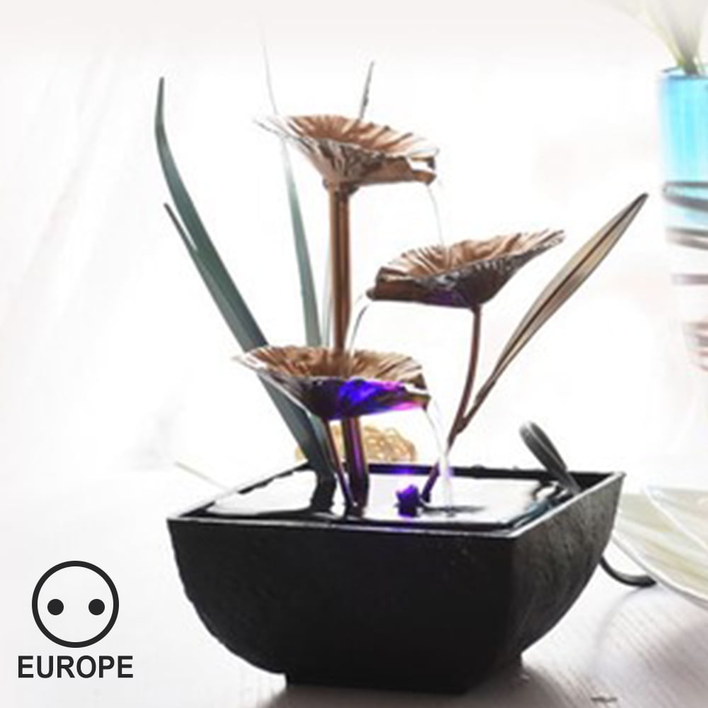 Indoor Water Lily Water Fountain-Small Size Makes  A Perfect Tabletop Decoration 