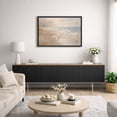 thumbnail image 5 of Framed Canvas Print Beach Wall Art Coastal Decorative for Living Room Bedroom - 24"x36" BLACK, 5 of 8