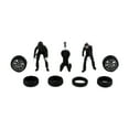 thumbnail image 1 of Figuras de pintadas a mano a escala 1:64, modelo de mecánico de automóviles, objetos de colección, dioramas, accesorios para fotografía de negro, 1 of 8