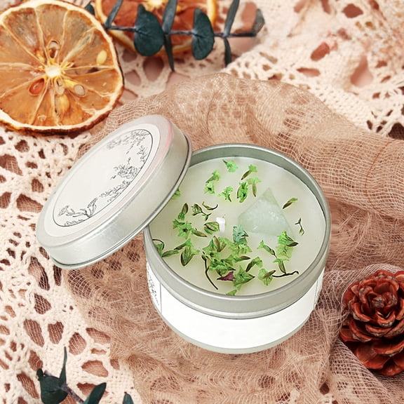 Matoen Rose Scented Candles with Dried Flowers Inside, Aromatherapy Candle for Home Scented, Natural Soy Wax Romantic Candle Gifts Fragrance Jar Candles for Women Christmas Valentines Day