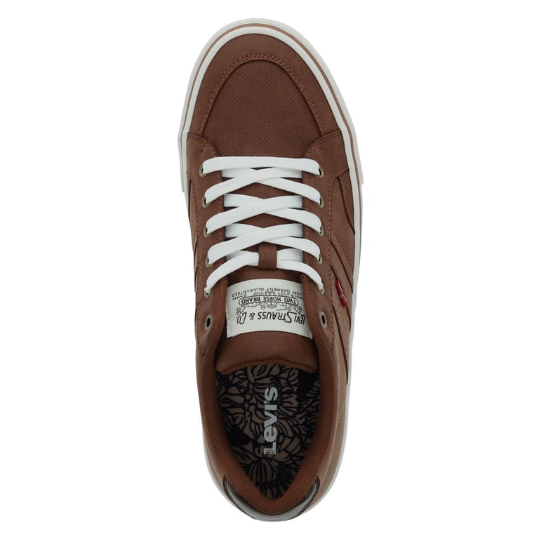 Levi\'s  Avery Leather Casual Fashion Sneaker Shoes Chestnut Brown Mens Size 13 Levi main image 3