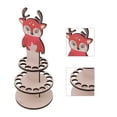 thumbnail image 6 of Wooden Christmas Money Holder Desktop Ornaments Multiple Holes Double Layer Storage Holders for Christmas Decoration, 6 of 15