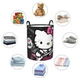thumbnail image 4 of Hello Kitty Laundry Hamper, Dirty Clothes Hamper Storage Basket for Bathroom Bedrooms, Circular Hamper with Handles, Gifts for Boys Girls Men Women, 4 of 8