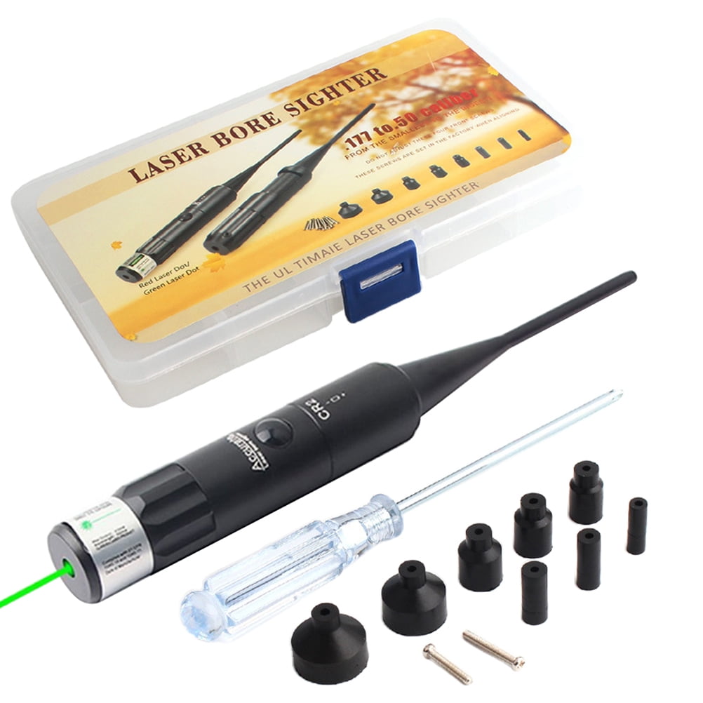Bore Sighter Kit for .22 to .50 Caliber with Carrying Box Lightweight