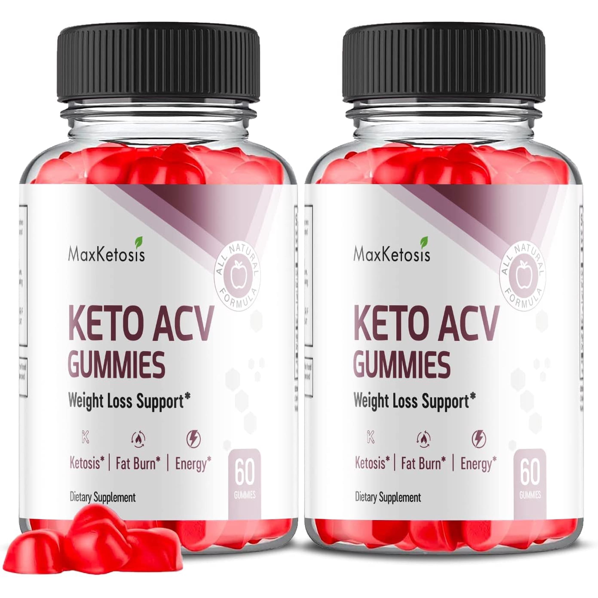 (2 Pack) Max Ketosis Keto ACV Gummies - Supplement for Weight Loss - Energy & Focus Boosting Dietary Supplements for Weight Management & Metabolism - Fat Burn - 120 Gummies