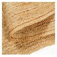 thumbnail image 3 of Handwoven Jute Area Rug Rustic Rectangular Beige Braided Reversible Carpet for Bedroom Living Room Entryway_8'6"X11', 3 of 5