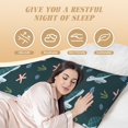 thumbnail image 6 of Zufioo Cute Turtle Print 20x54 Inch Long Body Pillowcase, without Pillow Core, Pillow Case with Hidden Zipper, Ideal Gift for Home Furnishings, 6 of 7