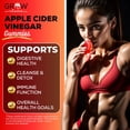thumbnail image 3 of Grow Vitamin Apple Cider Vinegar Gummy Vitamins - Detoxify, Slim, Metabolism, Vegan, Non-GMO, 60 Count, 3 of 10