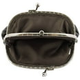 thumbnail image 3 of Silver Fever Leather Coin Purse with Kisslock Closure - Gift Box 3.54.5", Coffee-2Comp,1Pocket, 3 of 4