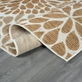 thumbnail image 4 of Beverly Rug Indoor/Outdoor Area Rugs,Modern Floral Patio Porch Garden Carpet, BeÄ±ge, 5'x7', 4 of 9