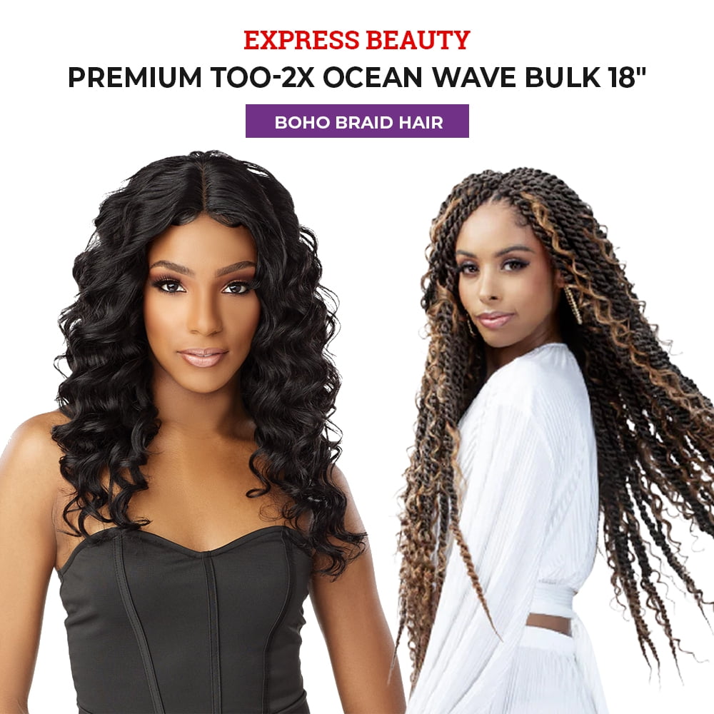 Express Beauty Premium Too 2X Ocean Wave Bulk Boho Braids  display picture 3