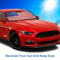 thumbnail image 5 of HOMEYA Car Sun Shade Foldable Windshield Cover Shield Sun Visor UV Block, Fits Truck Van SUV, with American Flag Printing USA Patriotic Design, 5 of 9