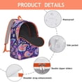 thumbnail image 4 of Boho Chic Campus Backpack with Paisley Design, Durable School College Bookbag with Laptop Compartment, Roomy Daypack for Students, Perfect Gift for Women and Teens, 4 of 5