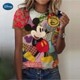 thumbnail image 4 of Camiseta de mujer Harajuku con estampado gráfico de manga corta, ropa para mujer, nueva camiseta de mujer de los años 90, ropa de moda con estampado de Mickey Mouse, 4 of 4