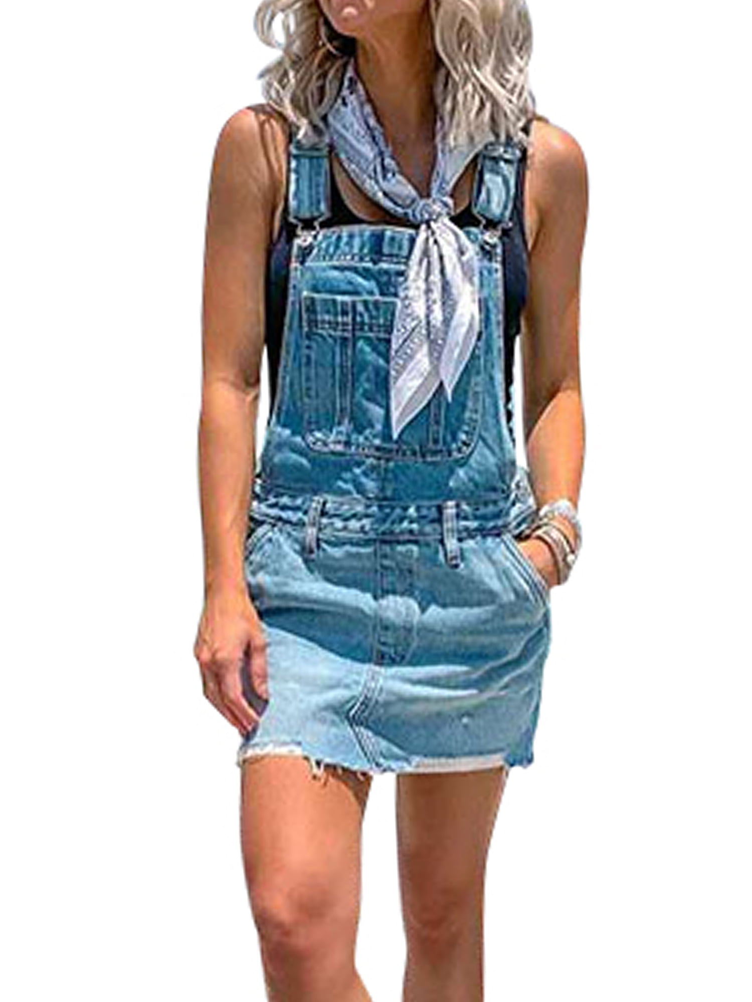 denim overall skirt xl