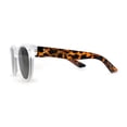 thumbnail image 4 of Lunettes de Soleil pour Hommes Hipster Rétro Vintage Style à Monture Ronde Cornes Vert Écaille Givrée, 4 of 4
