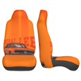 thumbnail image 4 of Dukes Orange Car Haz-zard Car Seat Cover Front Seats Full Set of 2 Vehicle Seat Protector Fit Cars, Sedan, Truck, SUV, Van, 4 of 8