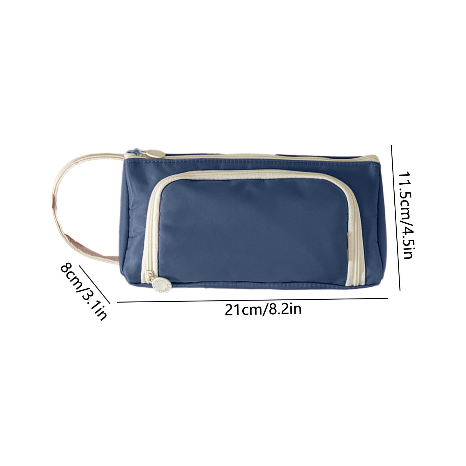 Tusihei Large Capacity Pencil Case, Multi-Layer Portable Pencil Pouch with Sturdy Zipper and Handle, Waterproof Stationery Holder for Office Teen Men Women