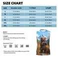 thumbnail image 6 of Fotbe Men's Snowy Mountain Photography Bear Print Men's Sleeveless Muscle Tank Tops Casual T-Shirts for Gym Workout Beach-Medium, 6 of 8