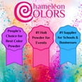 thumbnail image 3 of Chameleon Colors 5 lb. Bags of Color Powder - 10 Pack - 10 Vibrant Colors - For 30-40 People - Kid Friendly, Non-Toxic & Gluten-Free - Great for Holi, Color Wars, Fun Run, Gender Reveal, Summer Camp, 3 of 8