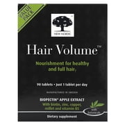 New Nordic Hair Volume |Hair Health Biotin and Apple Extract Tablet Supplement, 90 Tablets
