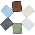 thumbnail image 3 of Twin Size Light Blue 400 Thread Count 100% Cotton Sateen Dobby Stripe Sheet Set, 3 of 3