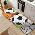 thumbnail image 5 of Baseball Football Pattern Kitchen Rug Mat,Kitchen Runner Rugs Non Skid Washable,Decorative Kitchen Floor Mats for Kitchen,Sink,Laundry,17"x47.2", 5 of 7