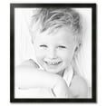 thumbnail image 2 of ArtToFrames 30" x 35" Honors Black with Silver Picture Frame, 30x35 inch Black Wood Poster Frame (WOM-5157),  Pack, 2 of 7
