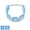 Blue, variant on Adjustable Neck Cooling Ring Portable Reusable Cold Release Neck Wrap For Sports Outdoor Workout Travel Summer Heat Relief Multi-Snap Strap