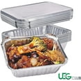 Aluminum Foil Pans With Clear Plastic Lids, Meal Prep Food Container