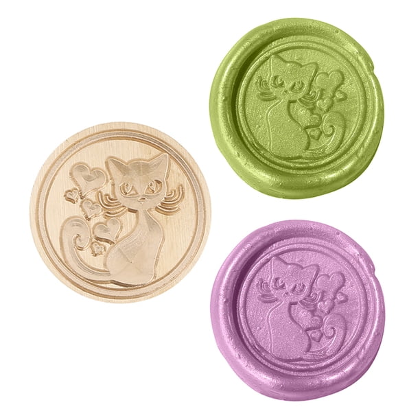 Cabezal de sello decorativo para manualidades con sello de cera de animales Retro transparente para herramientas de Hobby DIY Likrtyny Arte deco