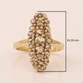 thumbnail image 4 of Mooneye 3.50 Ct Rose Cut Champagne Diamond 925 Sterling Silver Gold Plated Women Wedding Ring, 4 of 6