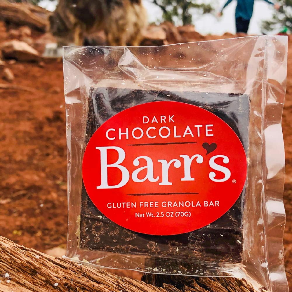 Mrs. Barr’s Natural Foods Granola Bars | Dark Chocolate | Certified Organic Gluten Free Oats | Soft Texture | Small Batch | Gourmet Quality | Real Ingredients | 2.5 Ounces (12 Pack)