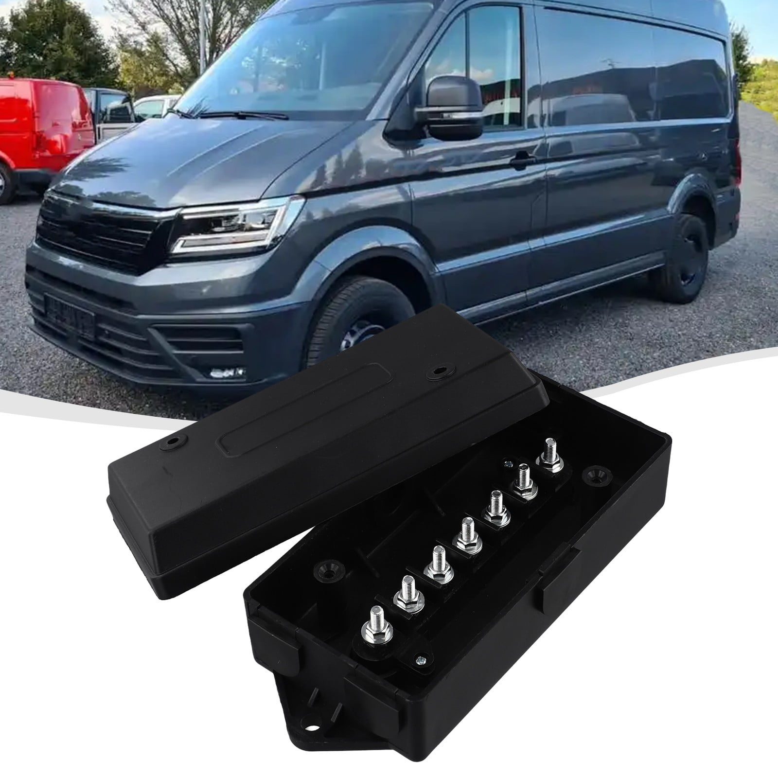 7 Way Electrical Trailer Junction Box, 7 Gang Trailer Wire Connection Box Fangkenuo